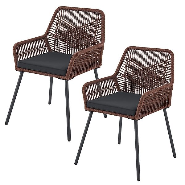 Juskys Gartenstuhl Kastos (2 St), Gartenmöbel günstig online kaufen