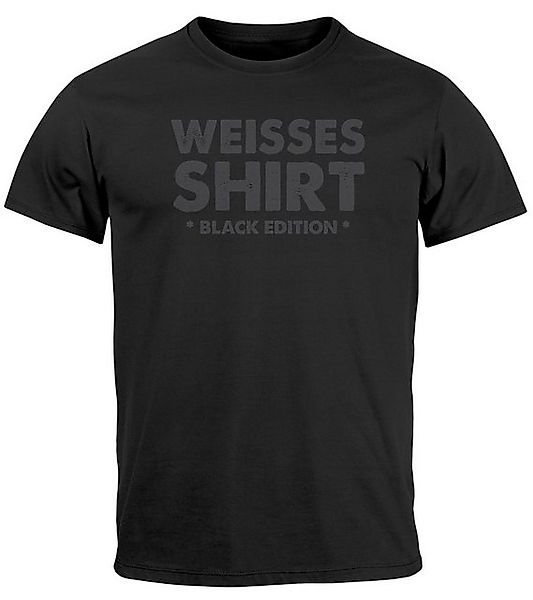 MoonWorks Print-Shirt Herren T-Shirt Weisses Shirt günstig online kaufen