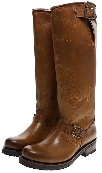 Sendra Boots CHIQUITA-28 16084 Braun Bikerboots Rahmengenähter Damen Leders günstig online kaufen