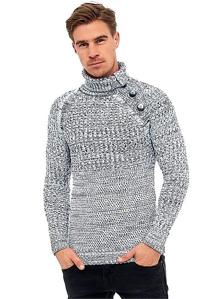Rusty Neal Strickpullover mit modischen Zierknöpfen günstig online kaufen