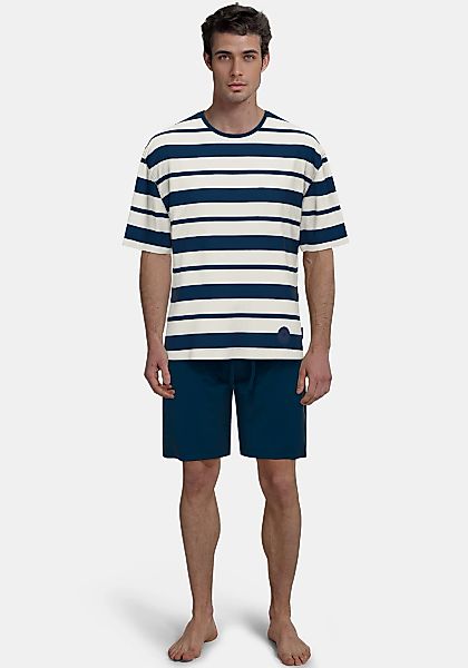 TOM TAILOR Shorty "Kilkenny", (2 tlg.), Gestreift, Rundhalsausschnitt günstig online kaufen