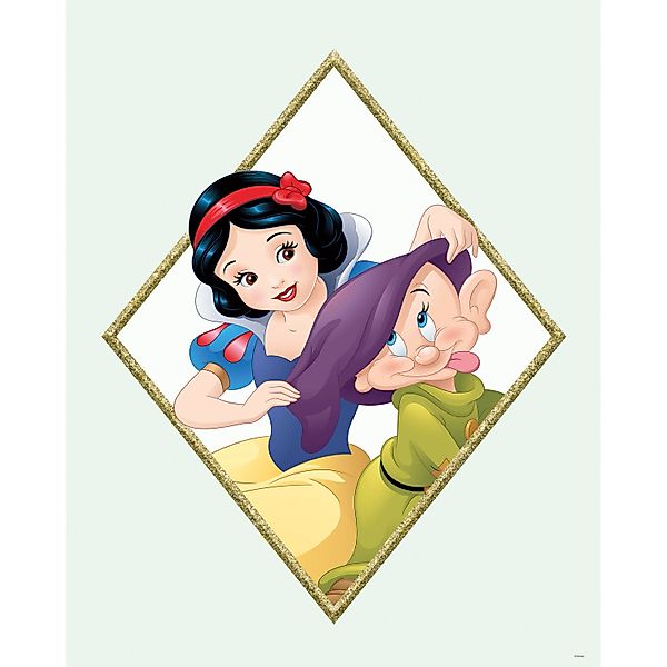 Komar Bild "Snow White & Dopey" Disney 1 Stk. tlg. Wandbild zur Dekoration günstig online kaufen