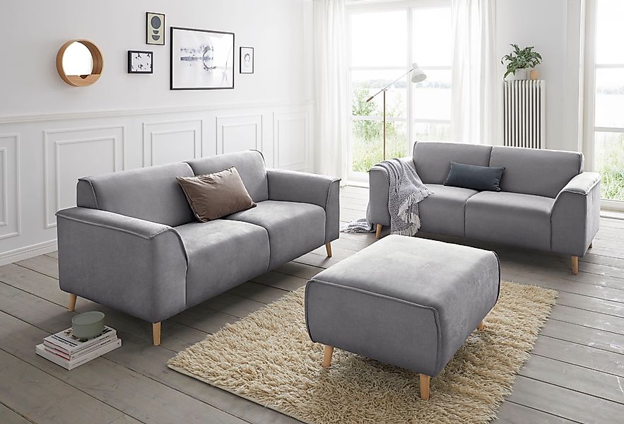 andas 2-Sitzer "Janek Scandic Design, elegant und zeitlos", mit Federkern u günstig online kaufen