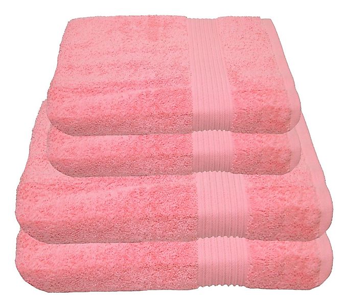 Julie Julsen Handtücher 4-Handtücher-Rosa, Baumwolle (4-St) günstig online kaufen