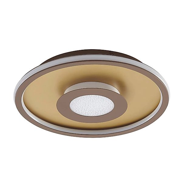 Lindby LED Deckenleuchte Pekela 10008786 Dimmbar mit Leselampe Modern in Br günstig online kaufen