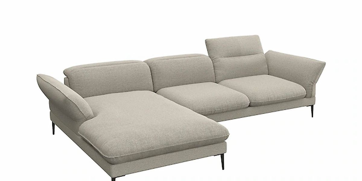 FLEXLUX "Salino, Funktionssofa mit Recamiere, Relaxsofa, Ecksofa" Sofa mit günstig online kaufen
