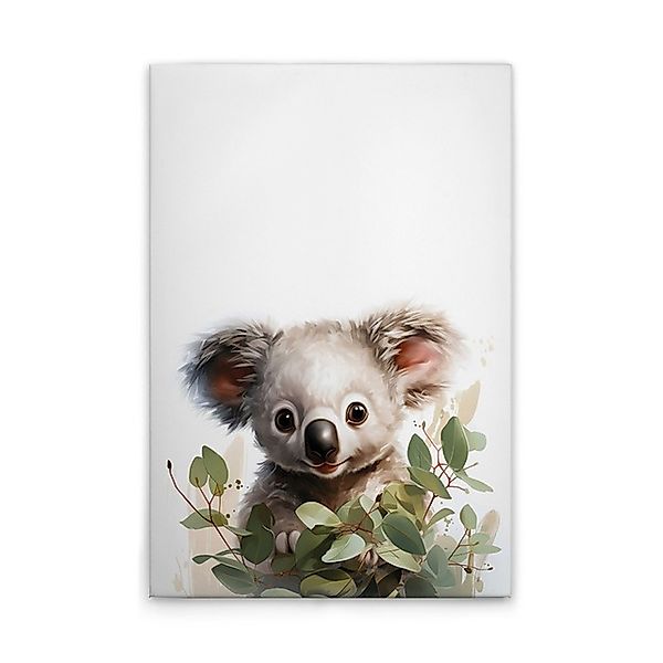 A.S. Création Leinwandbild »Baby Koala - Wandbild Weiß Grün Grau Keilrahmen günstig online kaufen