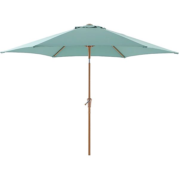 Marktschirm Camarillo Ø 300 cm Salbeigrün mit Kurbelmechanik günstig online kaufen