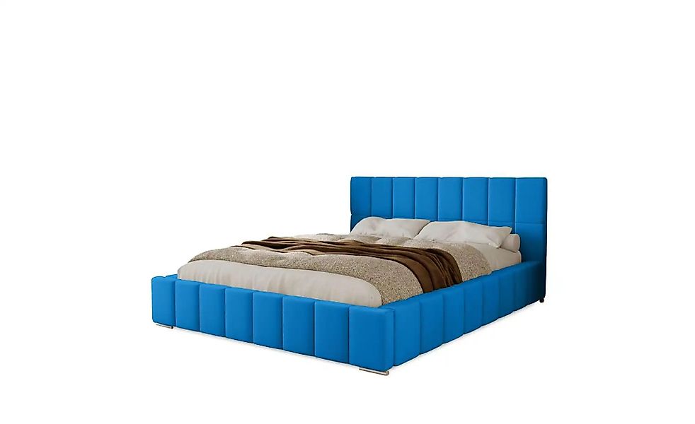 Polsterbett mit Stauraum  Ayr ¦ blau ¦ Maße (cm): H: 100 Betten > Polsterbe günstig online kaufen