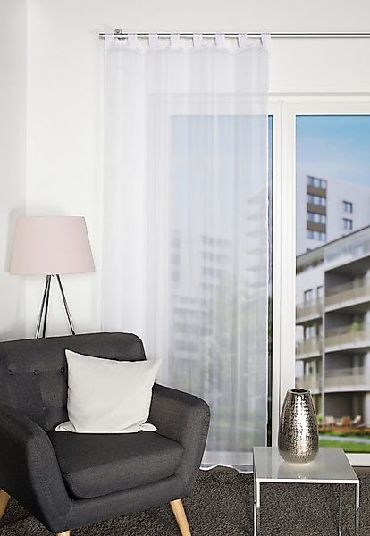 Home Basics Vorhang Schlaufenschal 49041 NESSI Transparentvoile, 245x135 cm günstig online kaufen