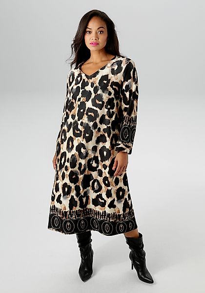 Aniston PLUS Jerseykleid in ausdrucksvoller Animalprint günstig online kaufen