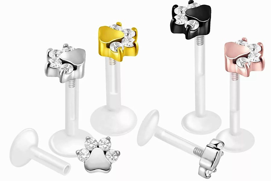 PIERCINGLINE Piercing-Set PTFE Labret mit Innengewinde günstig online kaufen