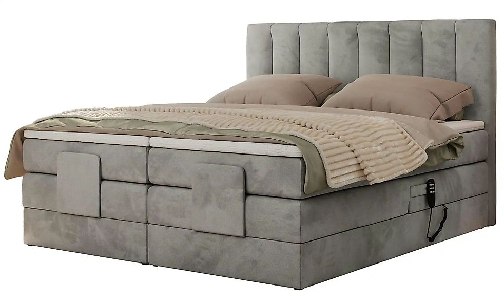 Motor Boxspringbett mit Bettkasten Comforto ¦ grau ¦ Maße (cm): B: 168 H: 1 günstig online kaufen