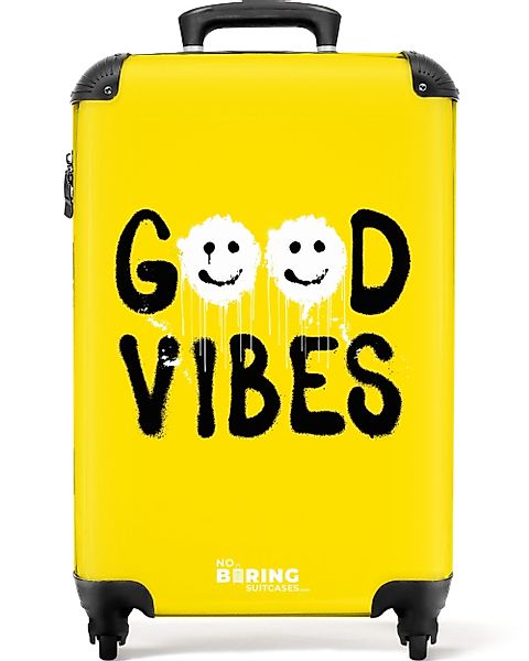 NoBoringSuitcases.com© Hartschalen-Trolley Schwarze Aerosolbuchstaben mit w günstig online kaufen
