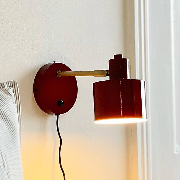 Dyberg Larsen Wandlampe Ocean, dunkelrot, Ausladung 30 cm günstig online kaufen