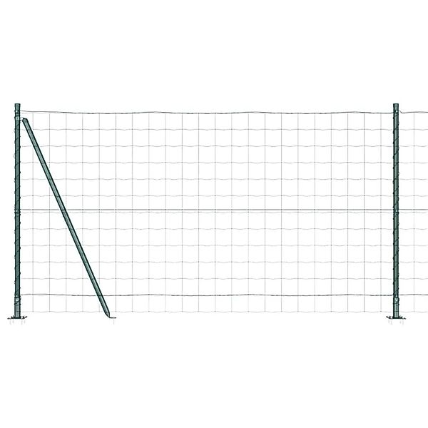 vidaXL Zaun mit Pfosten Grün 1,2 x 10 m Stahl 3350837 günstig online kaufen