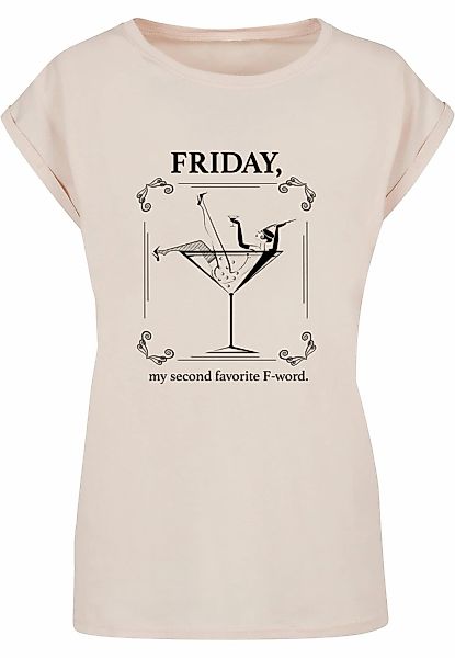 MisterTee T-Shirt "MisterTee Damen Ladies F-Word Extended Shoulder Tee", (1 günstig online kaufen