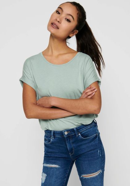 ONLY T-Shirt "ONLMOSTER – Kurzarmshirt mit Aufschlag und klassischem Look" günstig online kaufen