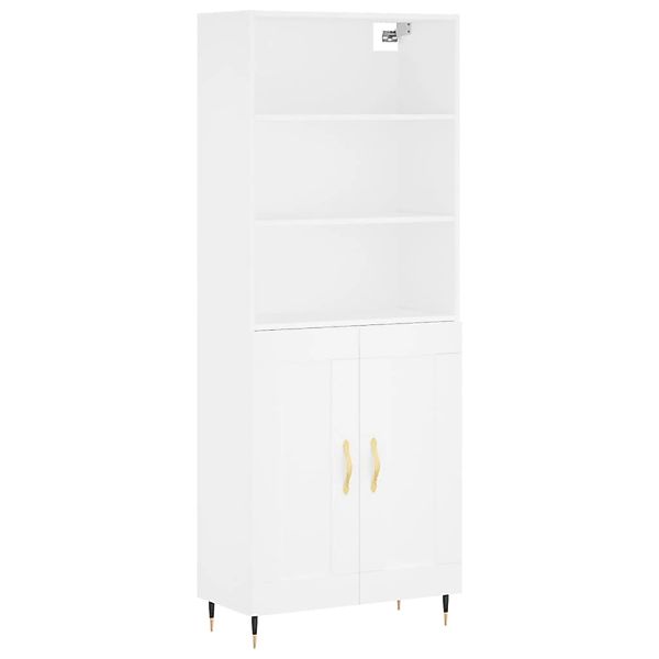 vidaXL Highboard Weiß 69,5x34x180 cm Holzwerkstoff 3189933 günstig online kaufen