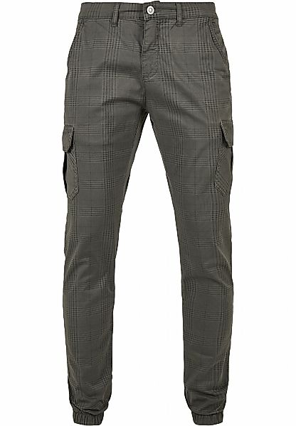 URBAN CLASSICS Cargohose "Urban Classics Herren AOP Glencheck Cargo Jog Pan günstig online kaufen