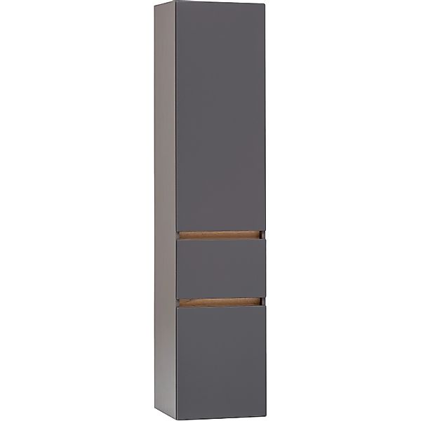 Held Möbel Hochschrank Trient 40 cm matt Grau-Wotaneiche günstig online kaufen