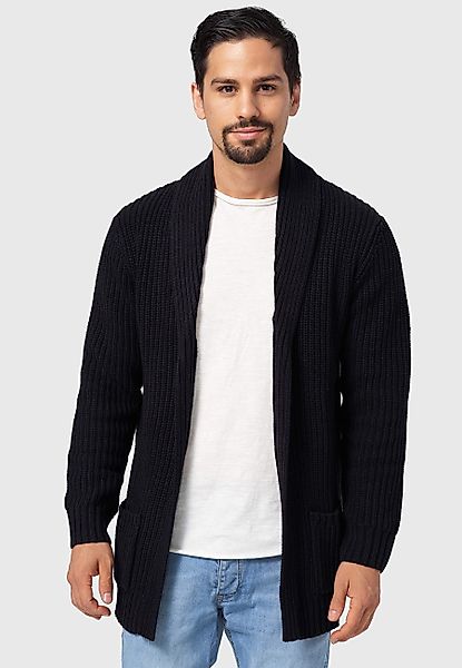 Indicode Strickjacke Anaheim mit 2 aufgesetzten günstig online kaufen