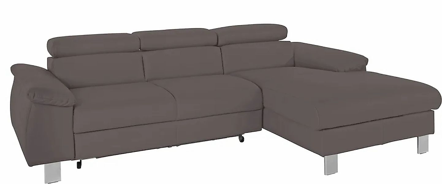COTTA Ecksofa Komaris, Ecksofa, wahlweise mit RGB-LED-Beleuchtung und Bettf günstig online kaufen