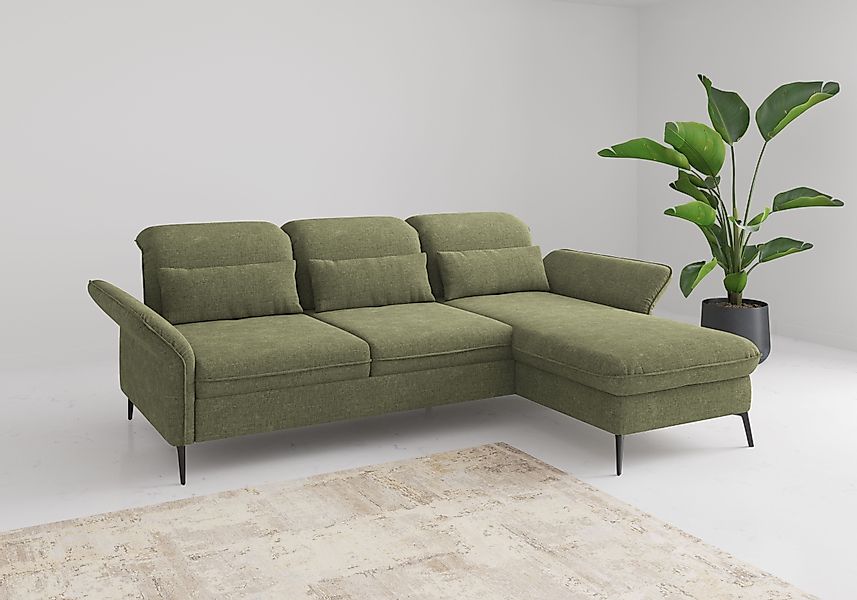 sit&more Ecksofa »Emely, inkl. Sitztiefenverstellung«, wahlweise mit Bettfu günstig online kaufen