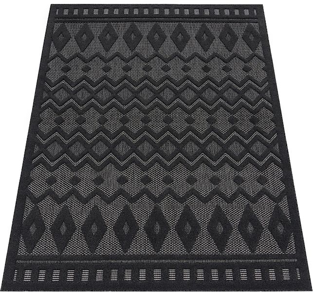 Paco Home Teppich »Livorno 671«, rechteckig, 14 mm Höhe, Uni-Farben, Scandi günstig online kaufen