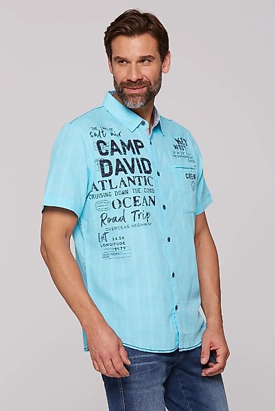 CAMP DAVID Kurzarmhemd, mit Karo-Struktur günstig online kaufen