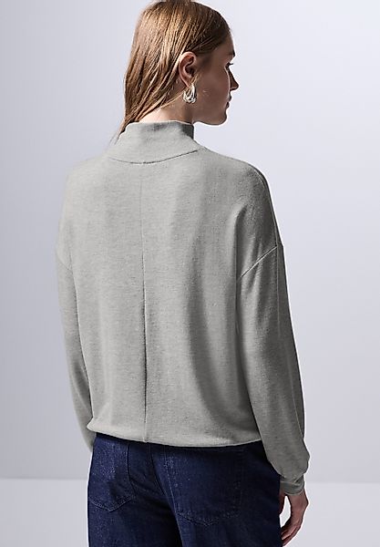 STREET ONE STUDIO Langarmshirt aus softem günstig online kaufen
