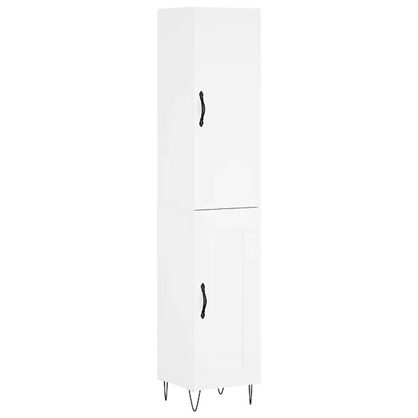 vidaXL Highboard Weiß 34,5x34x180 cm Holzwerkstoff 3199137 günstig online kaufen