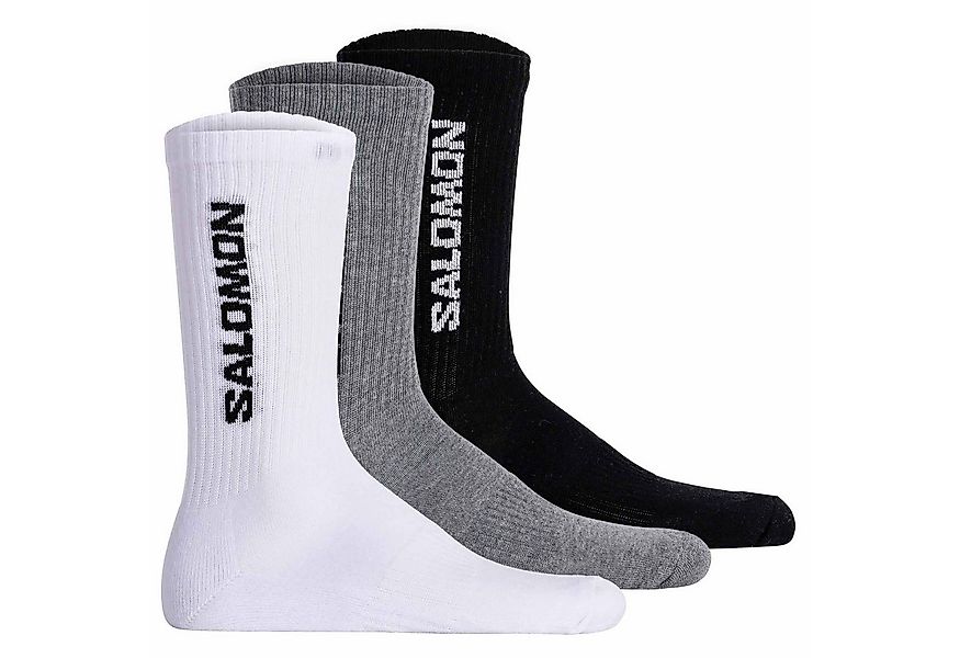 Salomon Sportsocken Unisex Socken 3er Pack Baumwolle EVERYDAY CREW 3P (Pack günstig online kaufen