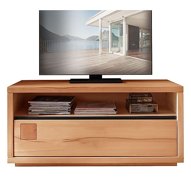 Lomadox Lowboard WINCHESTER-69, TV Board Fernsehschrank 120 cm Buche massiv günstig online kaufen