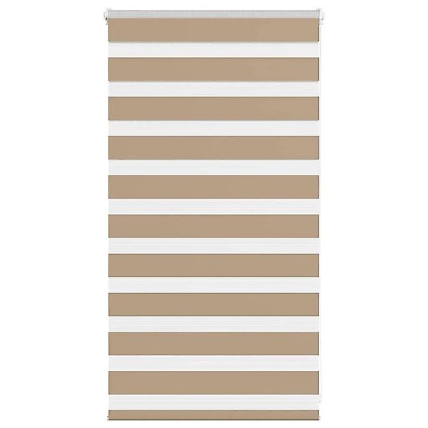 vidaXL Doppelrollo Sandbraun 80x100 cm Stoffbreite 75,9 cm Polyester 401451 günstig online kaufen