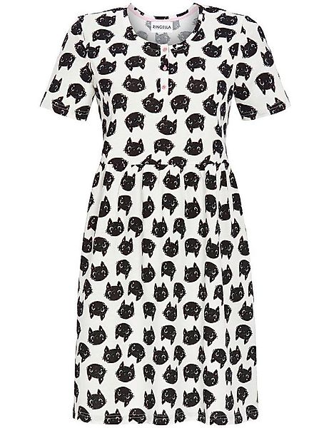 Ringella Nachthemd Kleid 'Black Cats' 3211026, günstig online kaufen