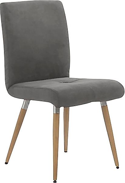 K+W Komfort & Wohnen 4-Fußstuhl »6411«, Microfaser 520, mit Sitzsteppung, E günstig online kaufen