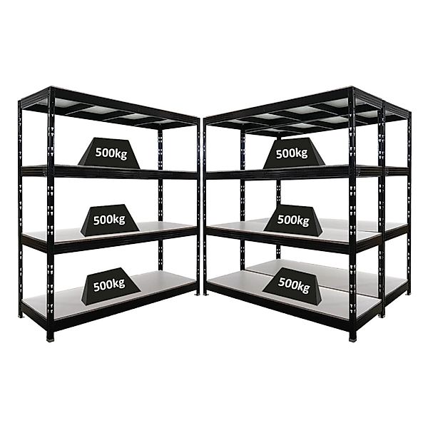 PROREGAL Mega Deal 3x Profi Schwerlastregal Rhino HxBxT 200x200x60cm 4 Mela günstig online kaufen