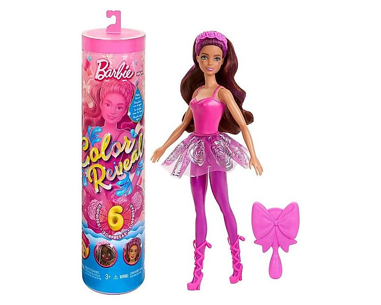 Mattel® Puppen Accessoires-Set MattelHRK17-Barbie-ColorReveal-Ballerina-Pup günstig online kaufen