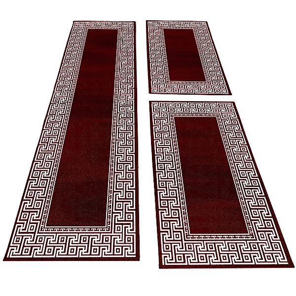 Carpettex Kurzflor-Bettumrandung Mäander-Design, Höhe 12 mm, günstig online kaufen