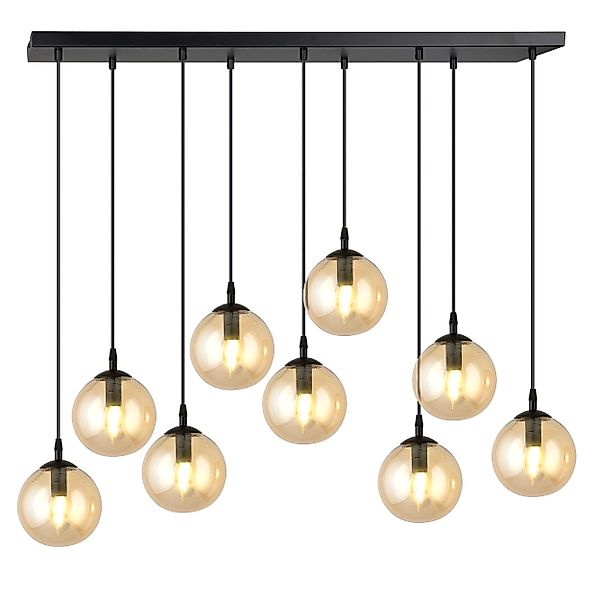 NADUVI Collection | Glas-Pendelleuchte Esstisch Cosmo 9-flammig günstig online kaufen
