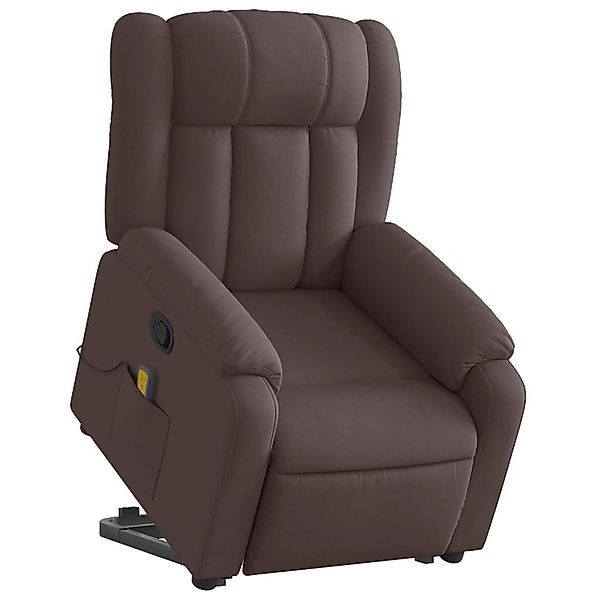 vidaXL Sessel Massagesessel mit Aufstehhilfe Dunkelbraun günstig online kaufen