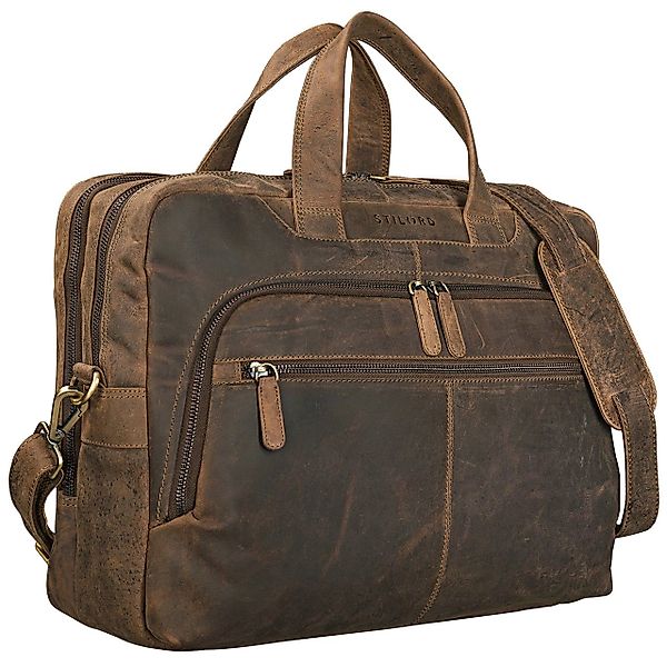 STILORD Laptoptasche "Lias" Umhängetasche Leder groß günstig online kaufen