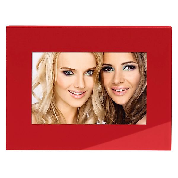 Hama Bilderrahmen Glas-Rahmen 13x18cm Rot Bilder-Rahmen, günstig online kaufen