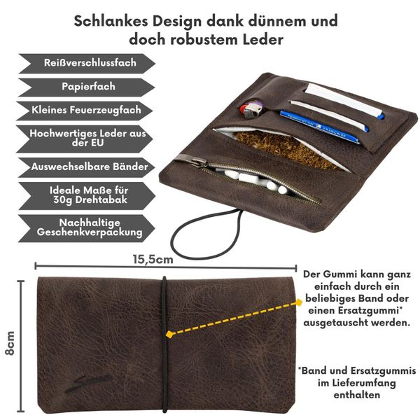Simaru Tabakbeutel Tabaktasche Drehertasche Sintra, feinstes günstig online kaufen