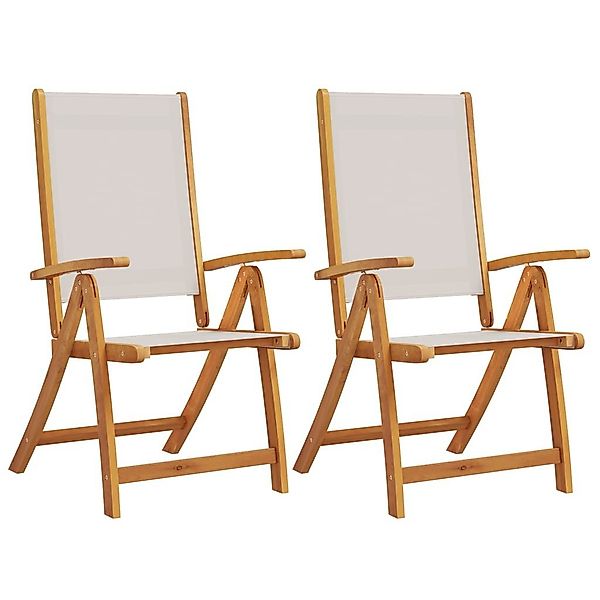 vidaXL Gartenstuhl Gartenstühle 2 Stk. Klappbar günstig online kaufen