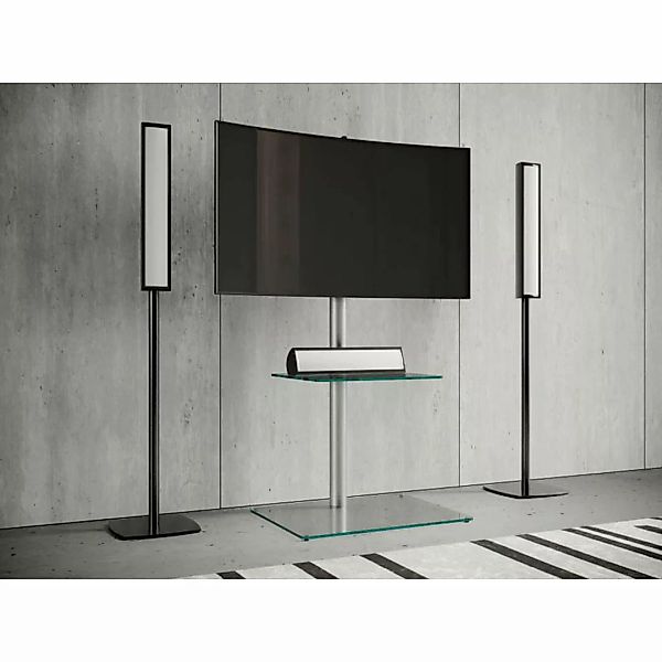 VCM TV-Rack "TV Standfuß Alu Rack Fernseh Glas Alani Fachboden", (VCM Alani günstig online kaufen