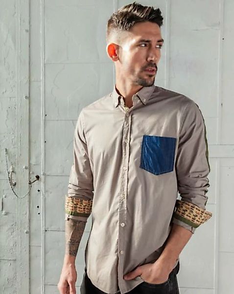 Herrenhemd - Farbe zur Jahreszeit - Beige - Strech günstig online kaufen