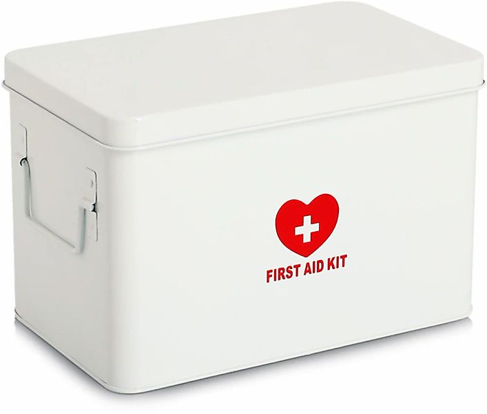 Zeller Present Aufbewahrungsbox "Metall, weiß", robust, dekorativ, flexible günstig online kaufen