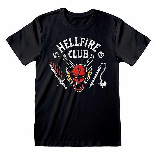 Stranger things T-Shirt Stranger Things – T-Shirt Hellfire Club schwarz neu günstig online kaufen